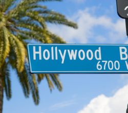 Hollywood-Straßenschild