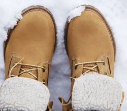 Stiefel im Schnee